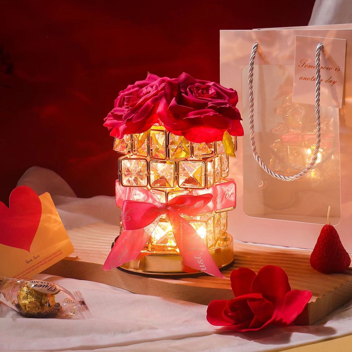 Valentine's Warm Crystal Night Light